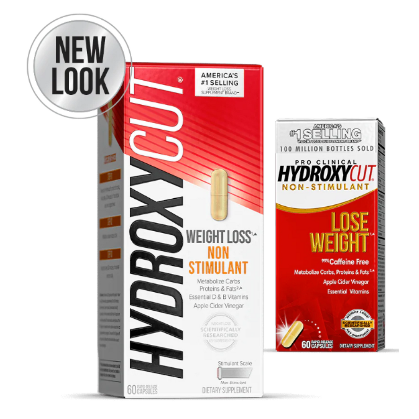 Hydroxycut Non-Stimulant - 72 Rapid-Release Capsules - 99% Caffeine Free - Metabolize Carbs, Proteins & Fats - for Women & Men