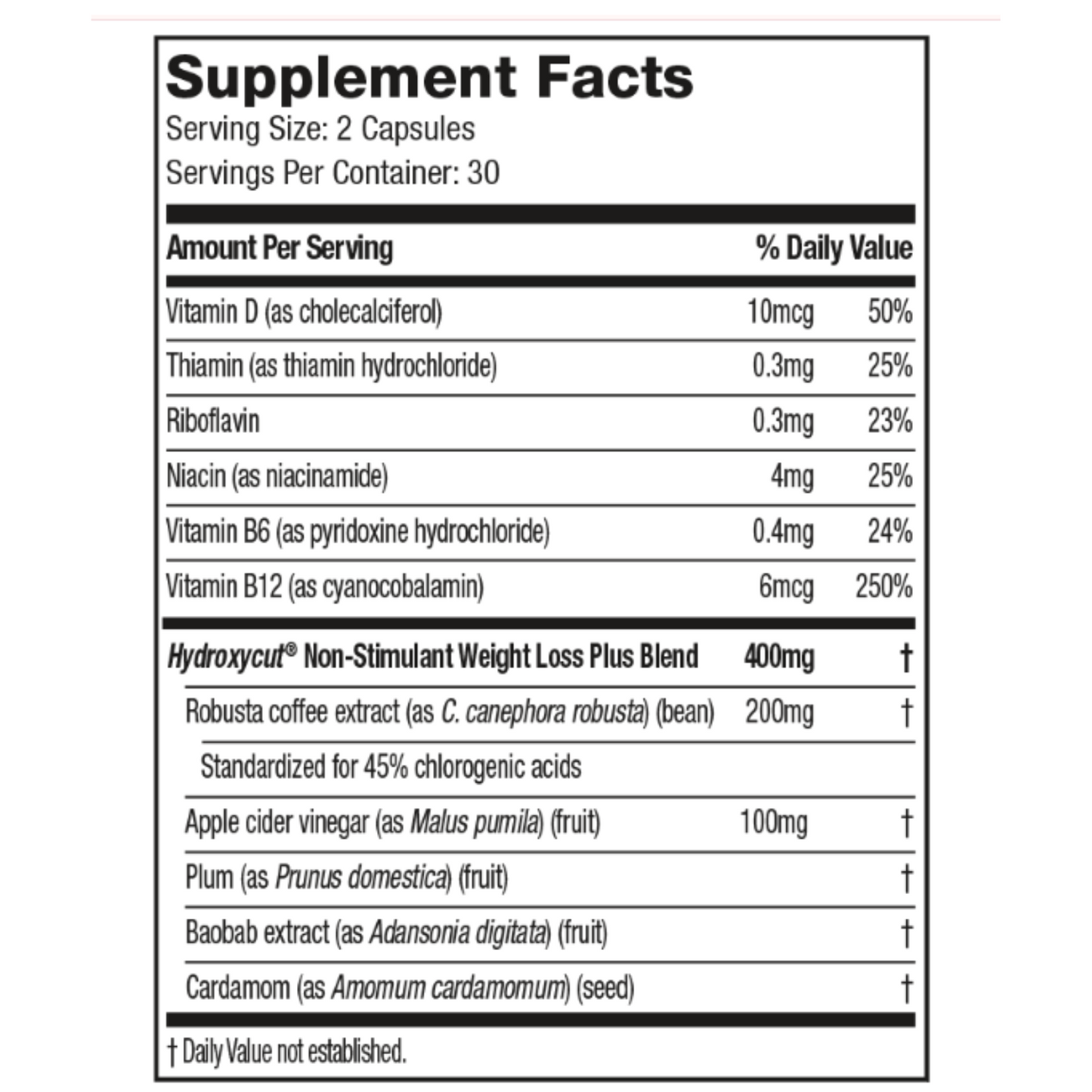 Hydroxycut Non-Stimulant - 72 Rapid-Release Capsules - 99% Caffeine Free - Metabolize Carbs, Proteins & Fats - for Women & Men